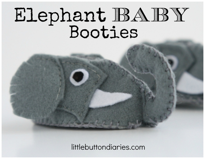 elephant baby booties diy