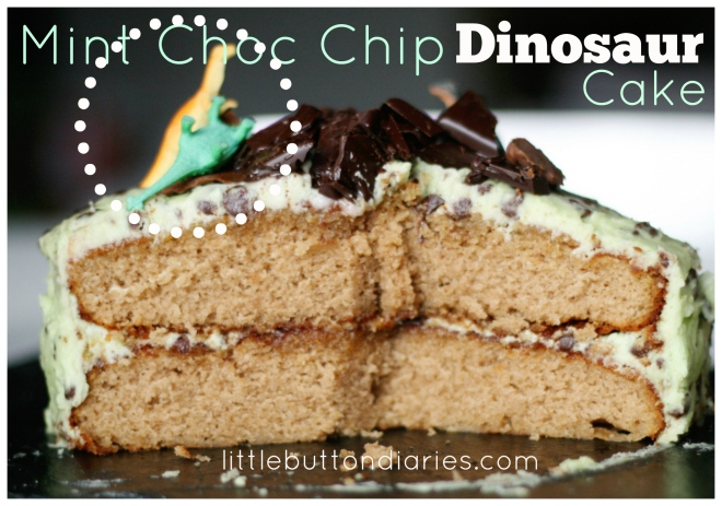 mint choc chip dinosaur birthday cake recipe