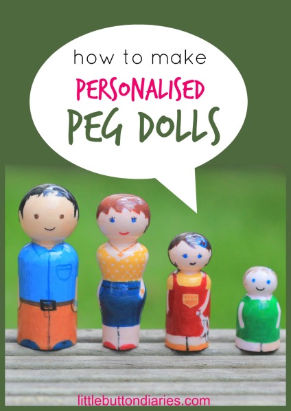 personalised peg dolls by little button diaries