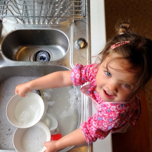 washing up
