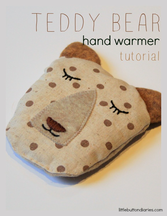 bear handwarmer tutorial from little button diaries